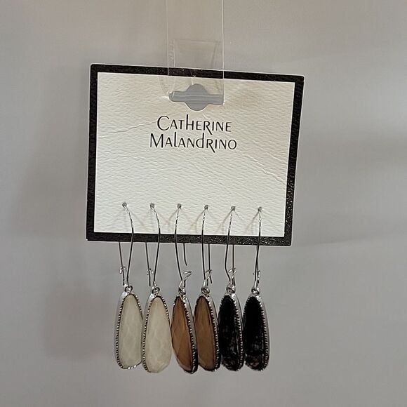 BRAND NEW CATHERINE MALANDRINO DANGLING DROP WOMEN"S EARRINGS - Picture 2 of 15
